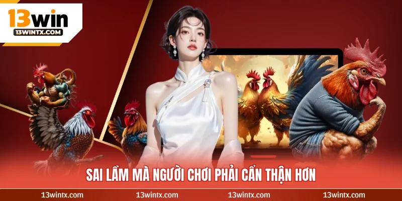 Sai lầm mà người chơi phải cẩn thận hơn